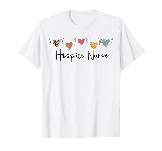 Hospice Nurse Hearts Palliative Nurse Hospice Nursing T-Shirt