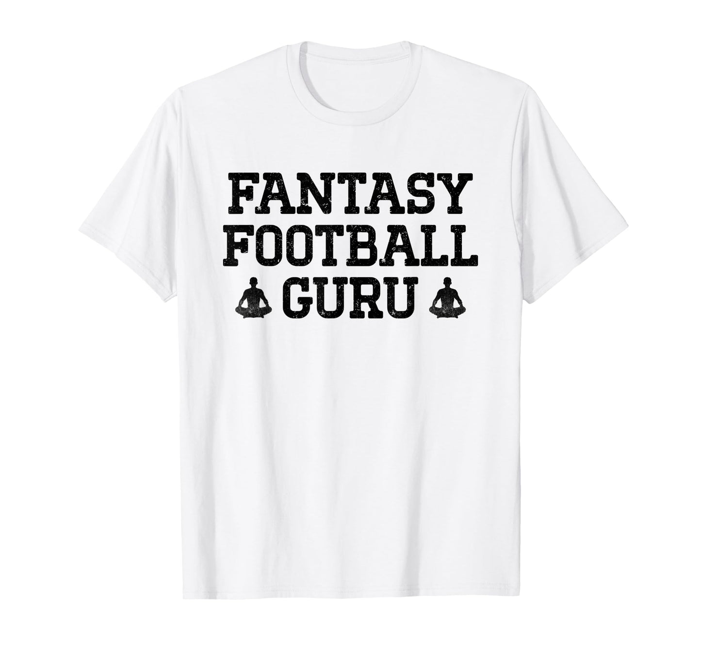 Funny Fantasy Football Guru Yoga Meditation Lotus Pose T-Shirt