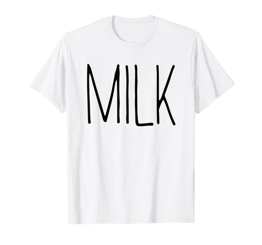 Milk Shirt Adult Kids Men Women Milk Costume T-Shirt