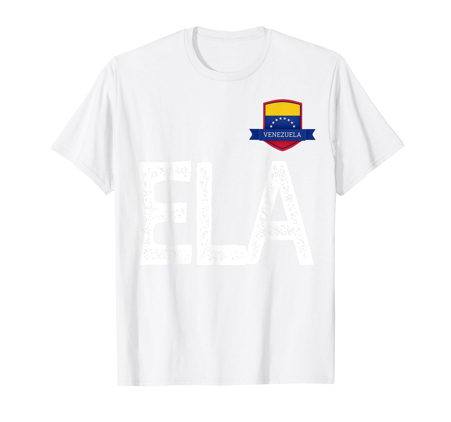 Venezuela Human-Flag Letter E and L and A Venezuela T-Shirt