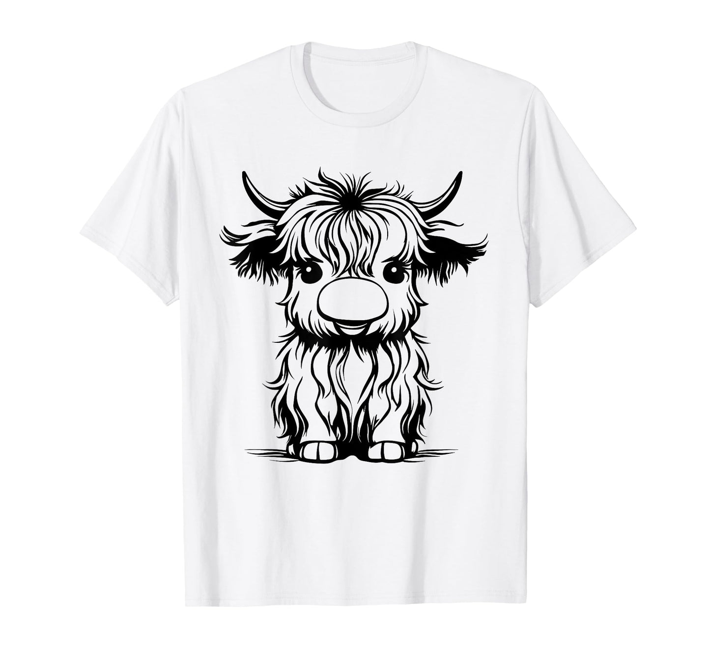 Cute Highland cattle Cow Funny Highland Cow T-Shirt