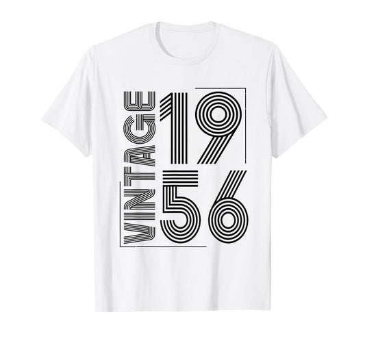 Vintage 1956 T Shirts for Men Retro Funny 1956 Birthday T-Shirt