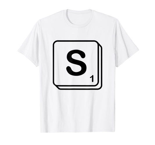 Letter S Word Game Tile T-Shirt