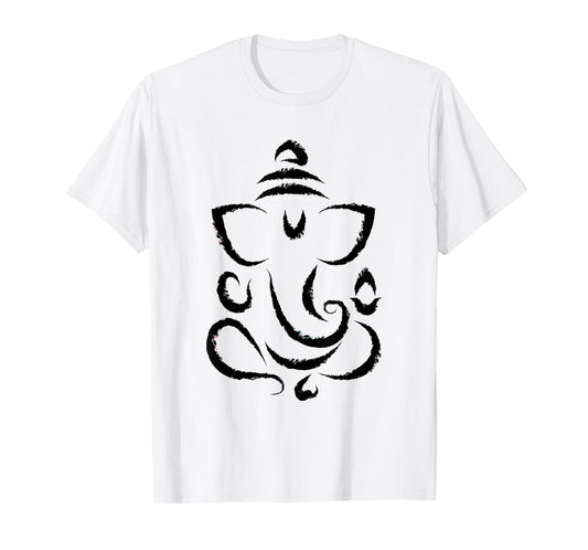 Yoga Hindu Indian Meditation Deepavali Diwali Rangoli Ganesh T-Shirt