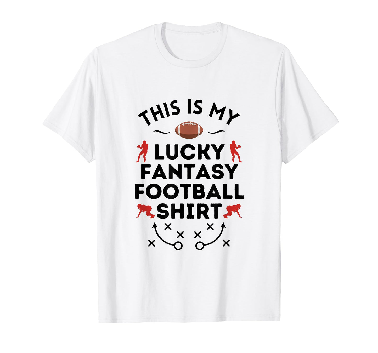 This Is My Lucky Fantasy Football Shir - Football Humor T-Shirt