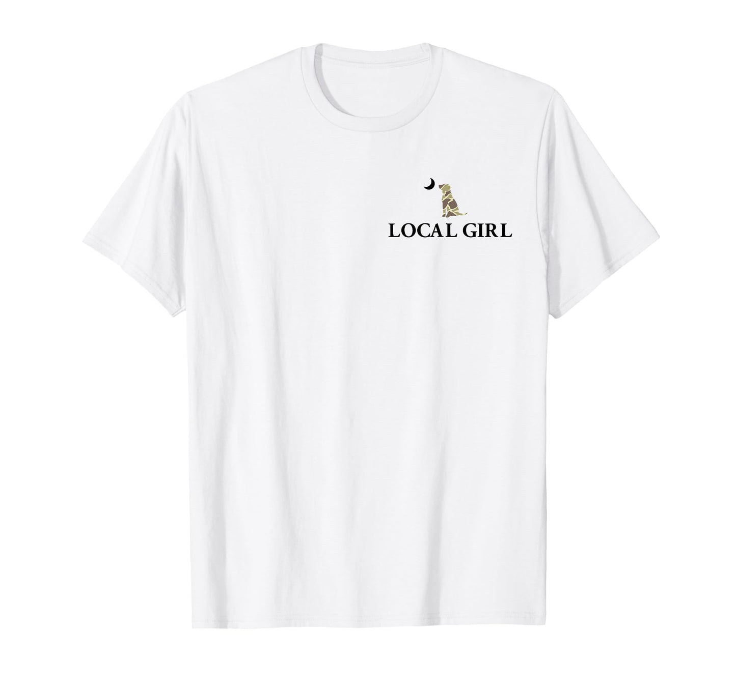 Local Girl Old School Bow Camouflage Hunting Season 2 Sided T-Shirt