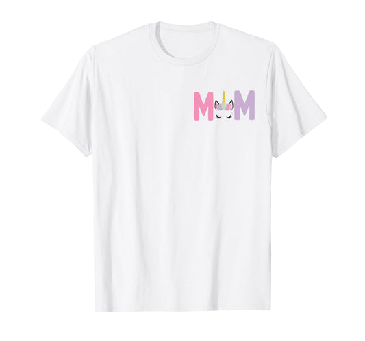 Unicorn Mom First Birthday Girl Family Matching Mama Party T-Shirt