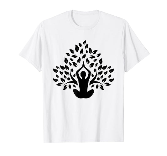 Yoga Pose Tree Meditation Yoga Lover Gift T-Shirt