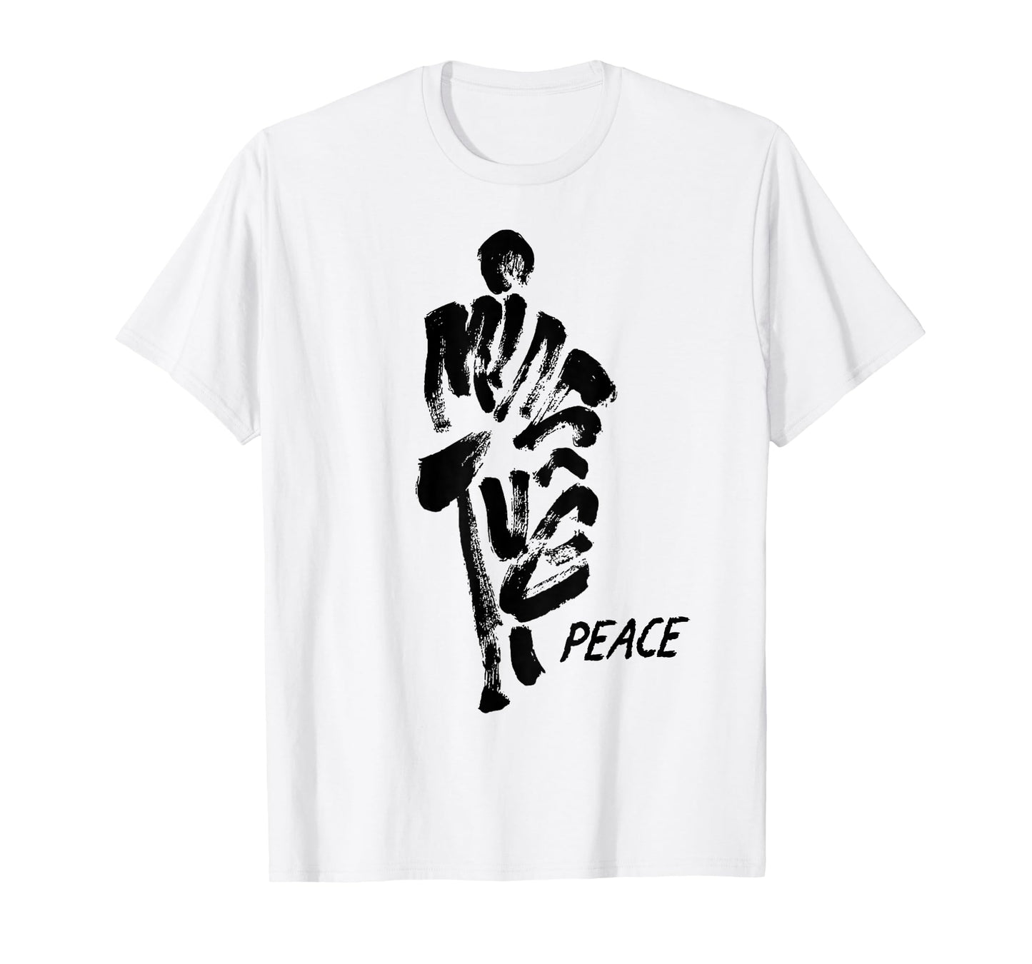 Thich Minh Tue Vietnamese Buddha Peace Lotus Calligraphy T-Shirt