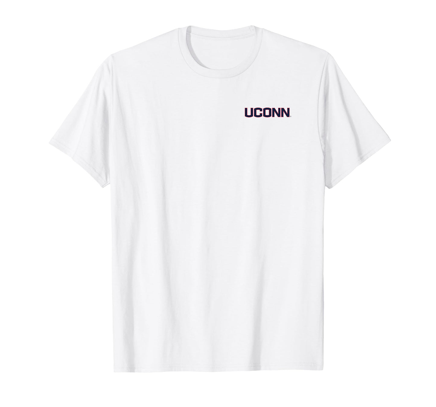 Connecticut Huskies Front/Back UConn Gray Licensed T-Shirt