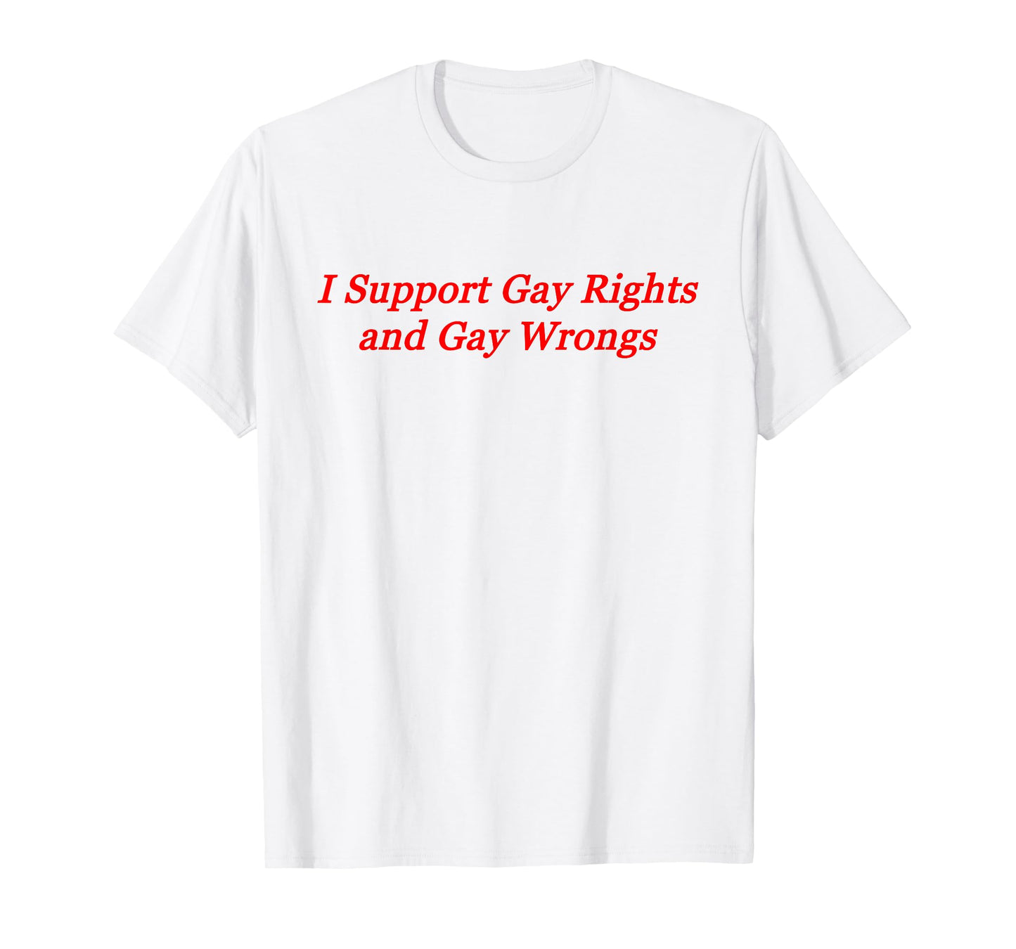 I Support Gay Rights and Gay Wrongs T-Shirt