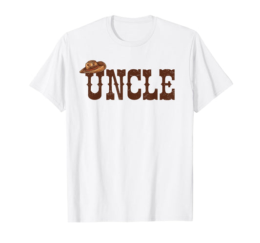 Uncle Aunt Western Family Matching Birthday Cowboy Cowgirl T-Shirt