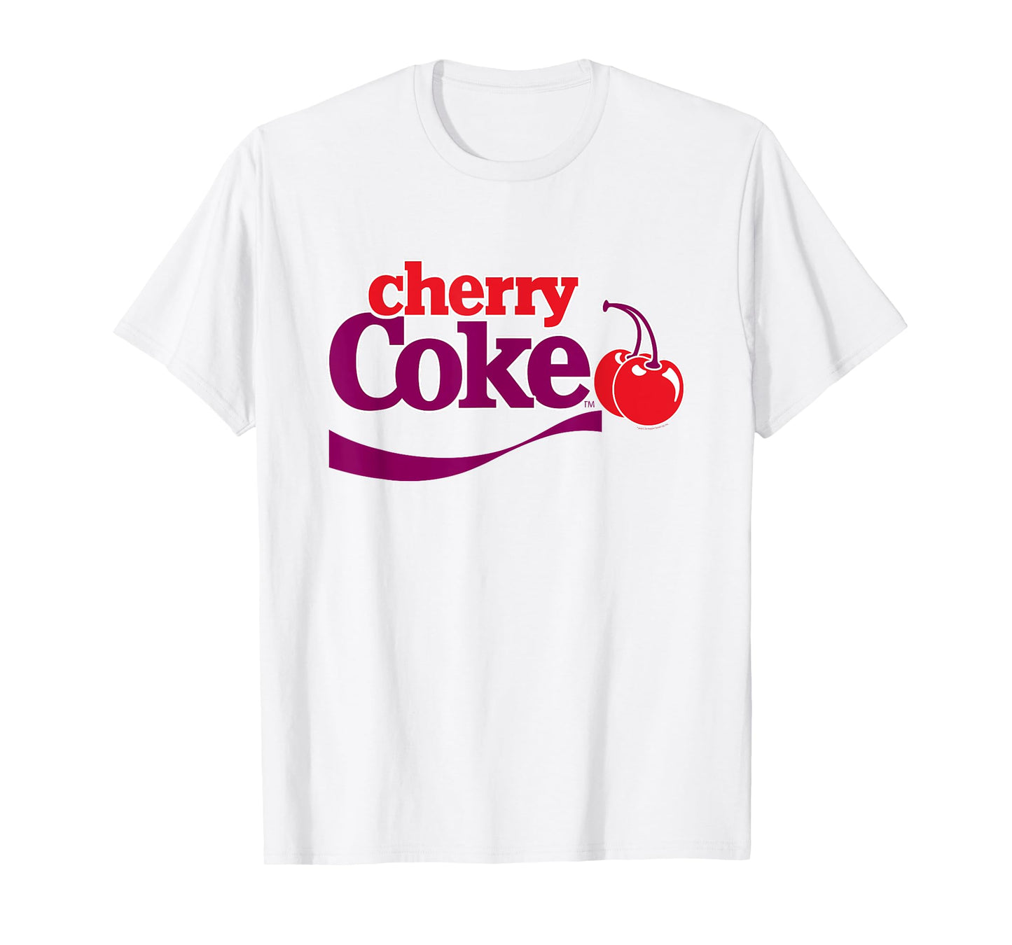 Coca-Cola Cherry Coke 90s Bold Purple Red Design T-Shirt
