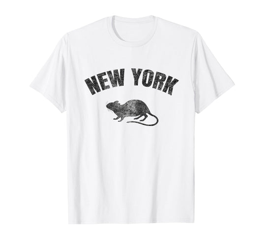 New York - Retro-Style - Rat - Funny New York T-Shirt