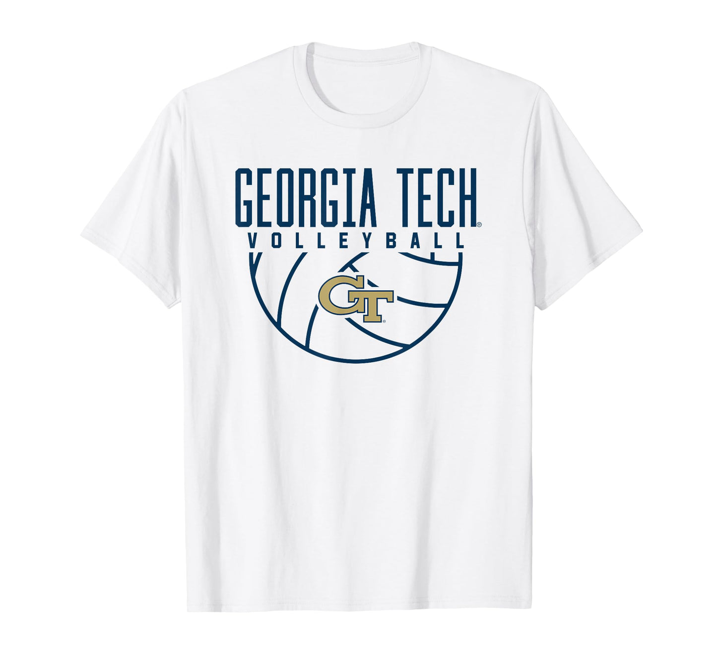 Georgia Tech Yellow Jackets Volleyball Arch T-Shirt