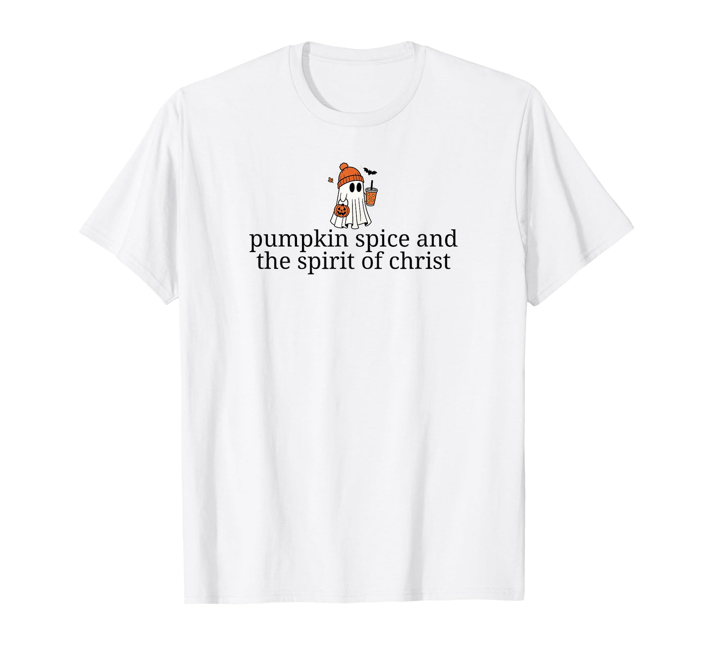Christian Halloween Cute Fall Ghost Pumpkin Spice Coffee T-Shirt