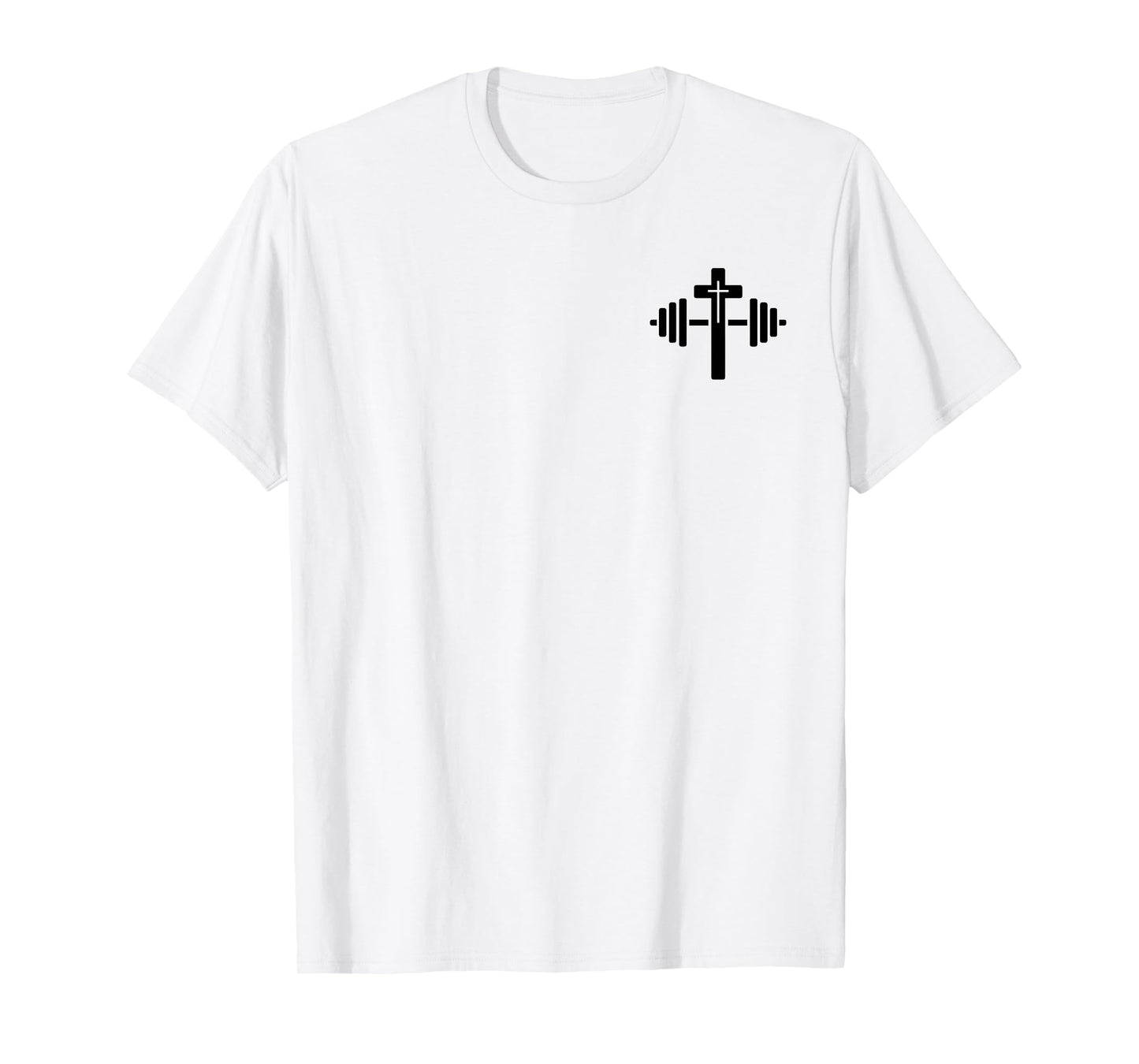 Lift Heavy Pray Hard Christian Workout Apparel 2 Sided T-Shirt