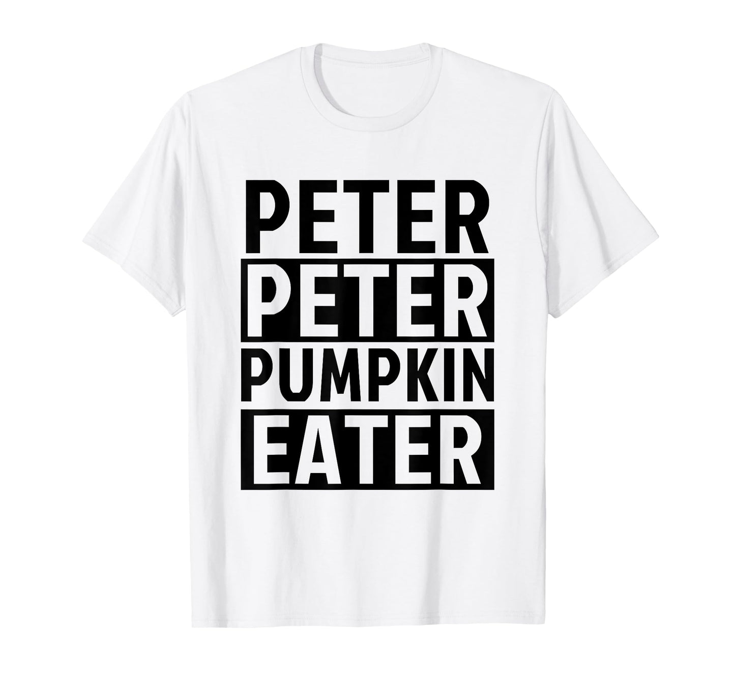 Halloween Couples Costumes for Adults Peter Pumpkin Eater T-Shirt