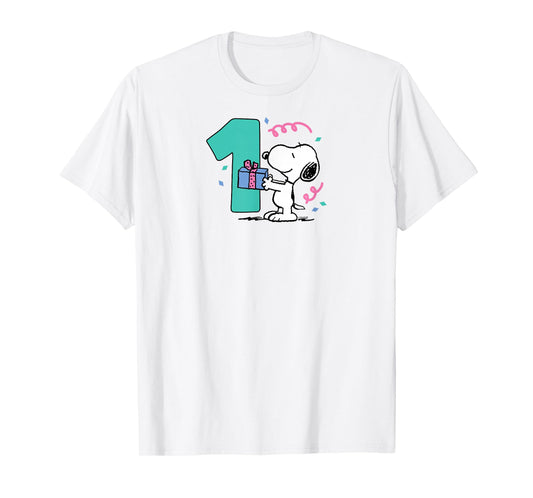Peanuts - Snoopy 1st Birthday Party T-Shirt