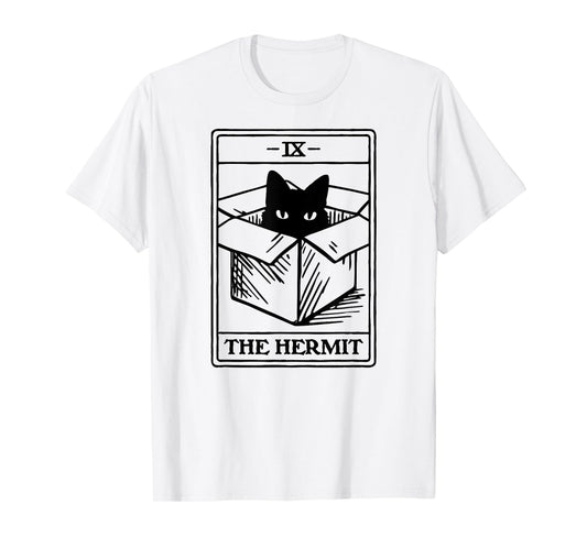 Hermit Cat Tarot Card T-Shirt
