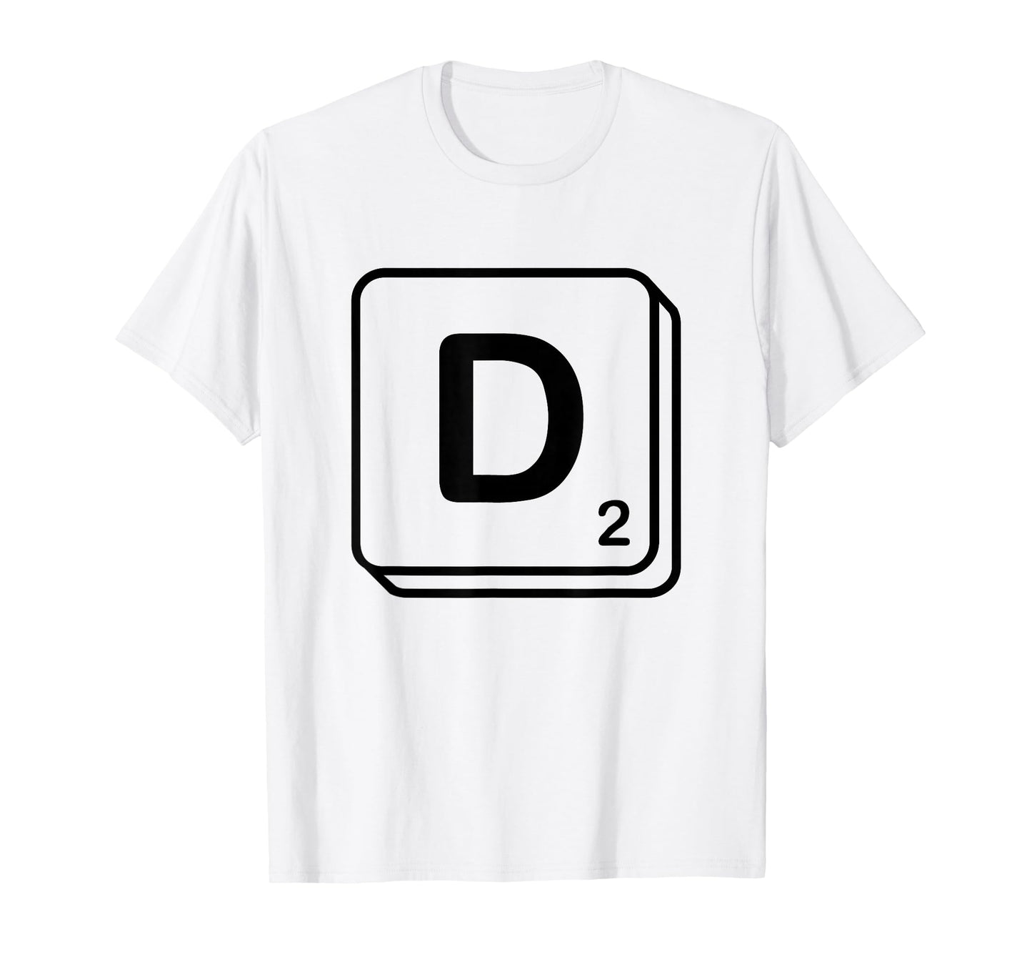 Letter D Word Game Tile T-Shirt