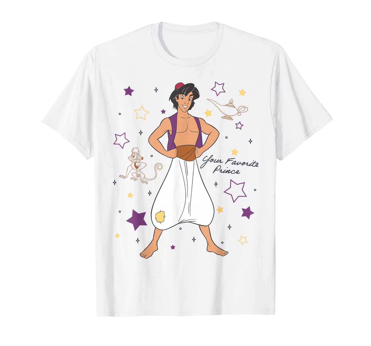 Disney Aladdin Your Favorite Prince Signature Portrait T-Shirt