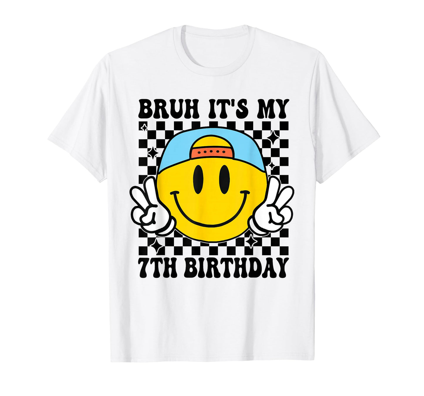 Bruh It's My 7th Birthday 7 Year Old Birthday Boys Girls T-Shirt