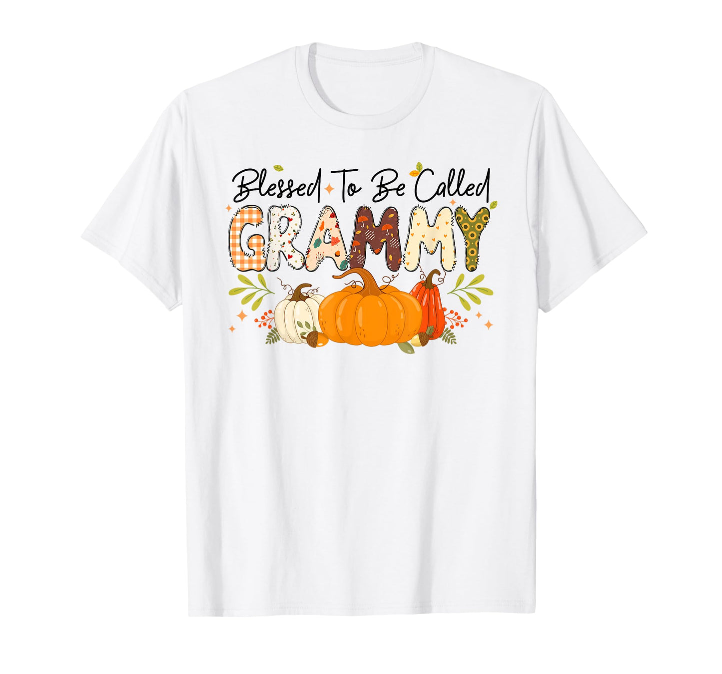 Blessed Grammy Pumpkin Fall Autumn Thanksgiving Mom Women T-Shirt