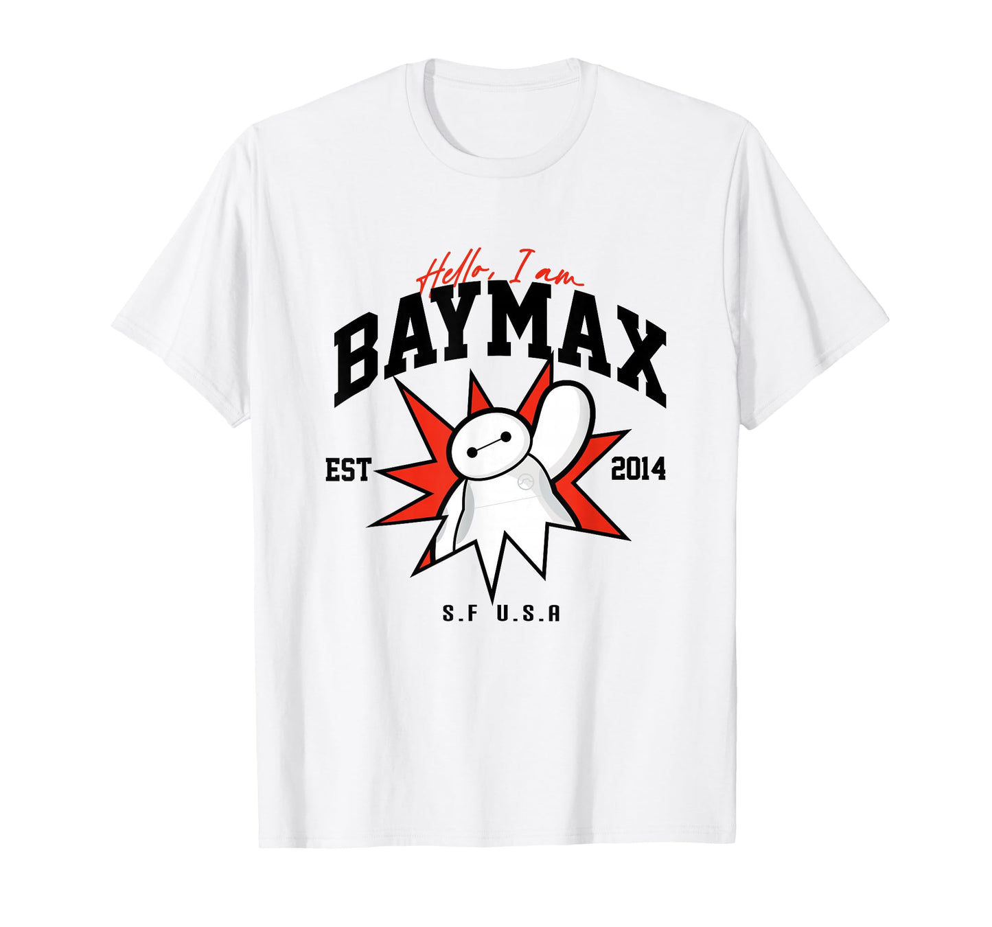 Disney Big Hero 6 Baymax Hello I Am T-Shirt