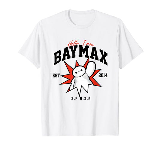 Disney Big Hero 6 Baymax Hello I Am T-Shirt