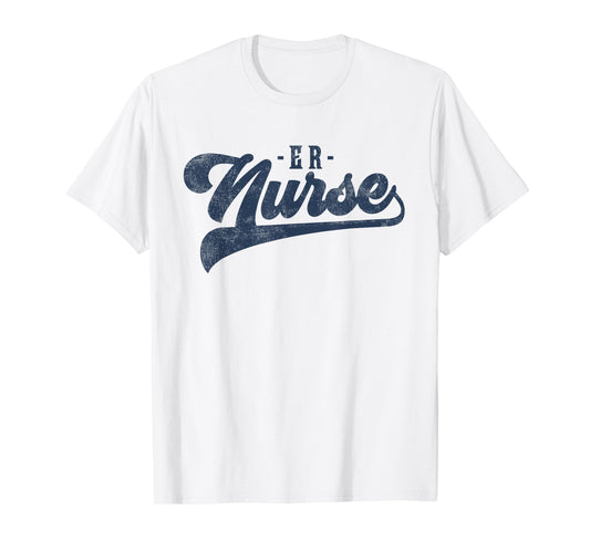 ER Nurse Cute Vintage Graphic Emergency Room Nurse T-Shirt