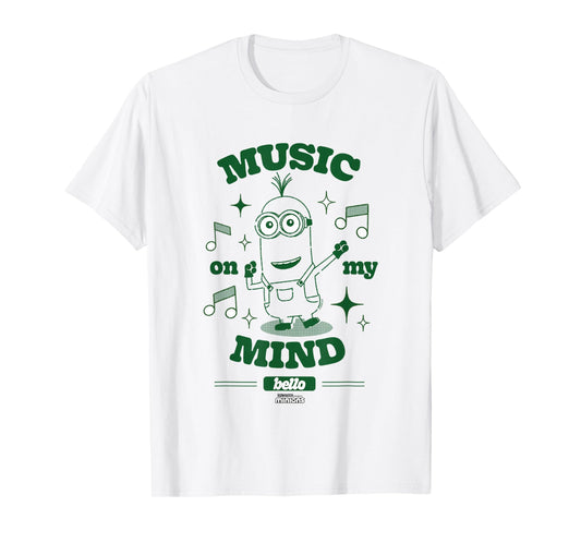 Minions Music On My Mind Bello Minion Dance Party T-Shirt