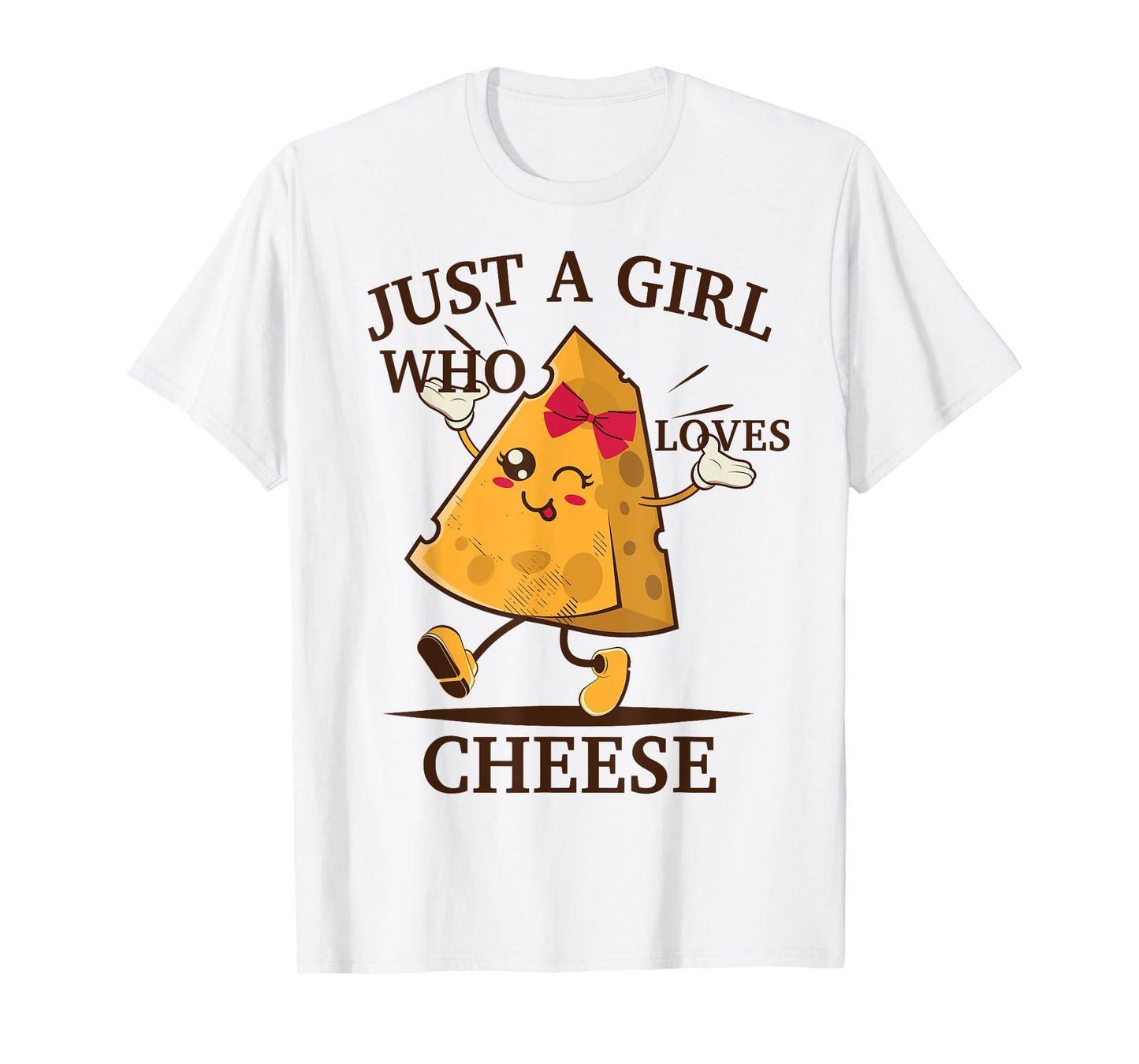 Just A Girl Who Loves Cheese Toddler Kids Women Funny T-Shirt