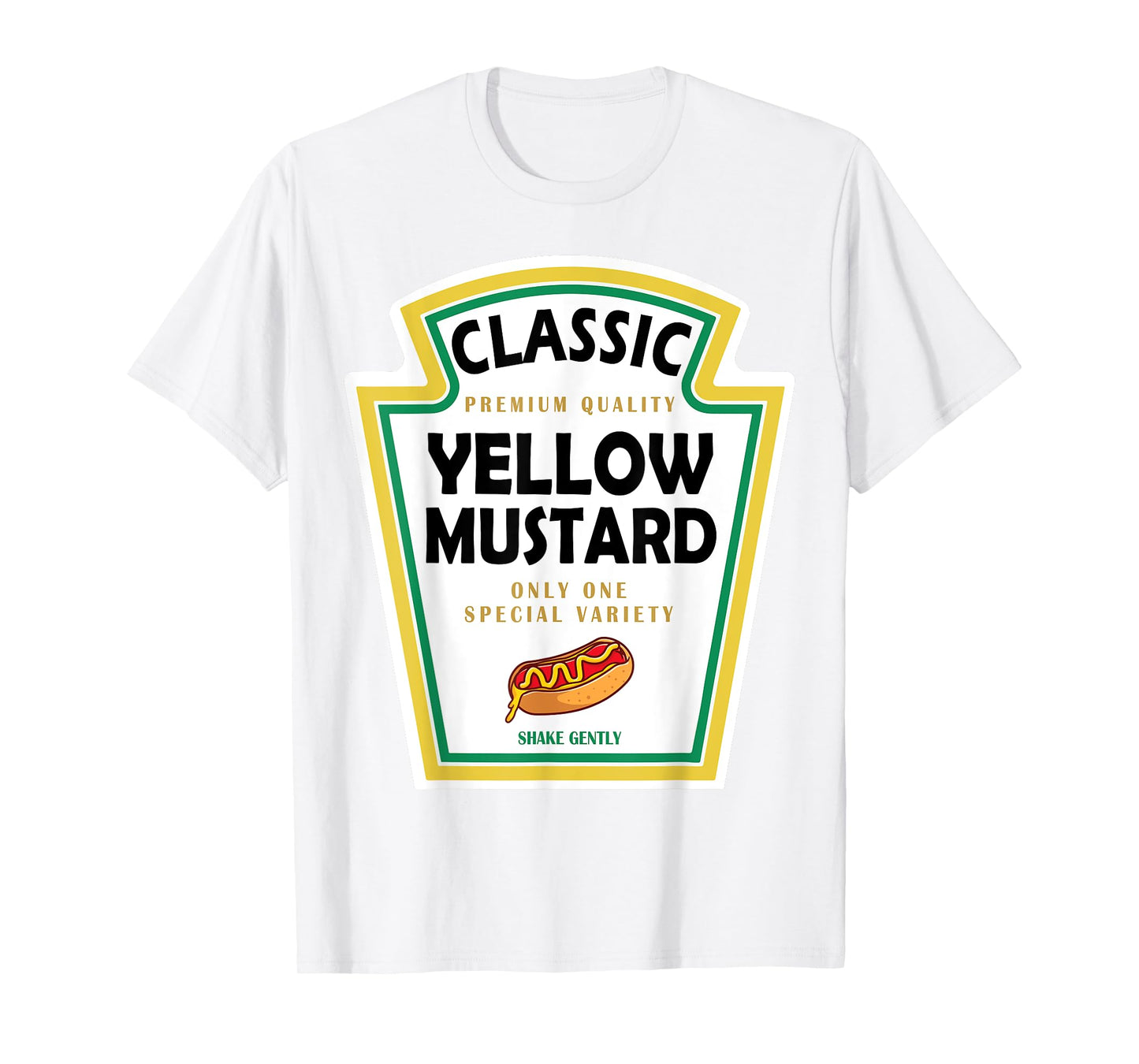 Yellow Mustard DIY Halloween Costume Matching Group Mustard T-Shirt