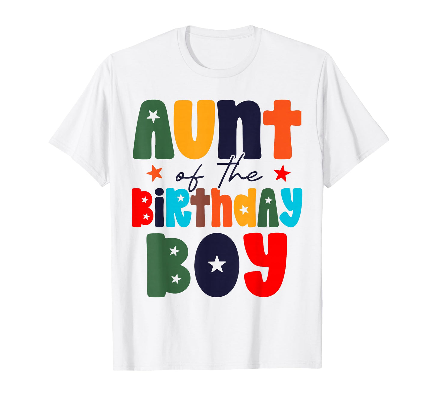 Aunt of The Birthday Boy Matching Family Birthday Party T-Shirt