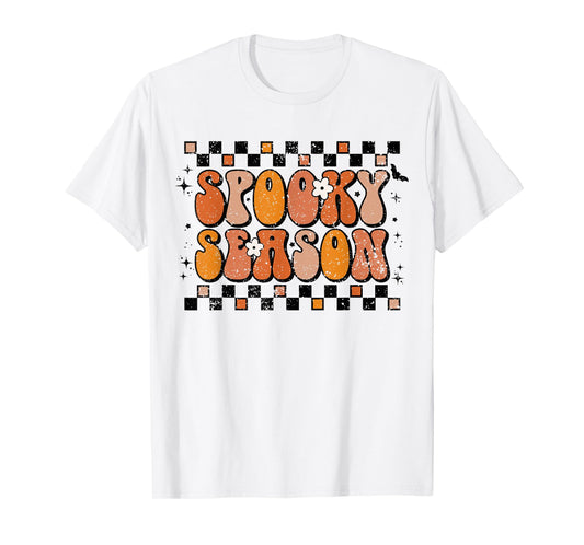 Retro Spooky Season Halloween Preppy Witch T-Shirt