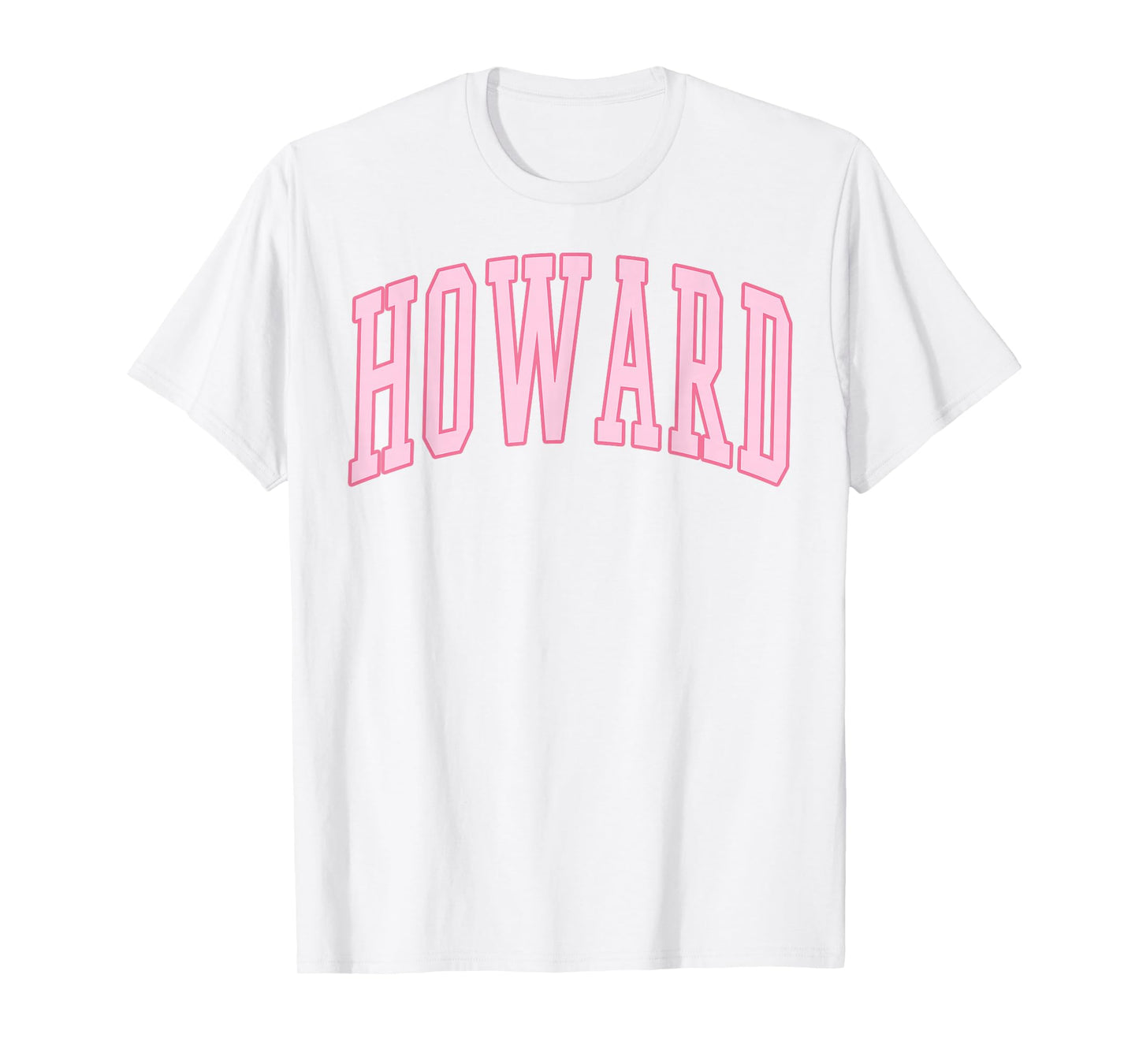 Howard Vintage Preppy Varsity Pink Sports T-Shirt