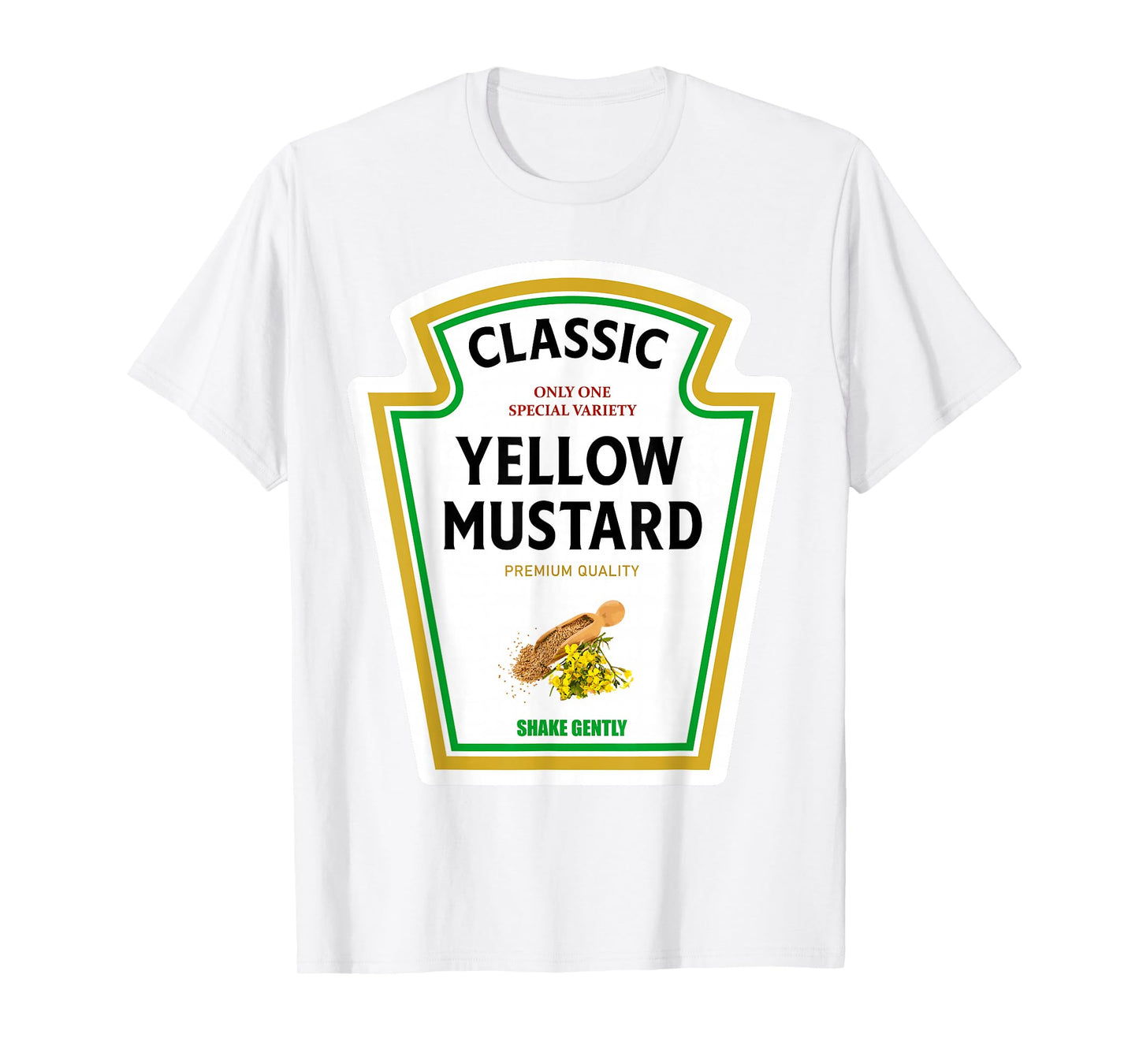 Mustard Halloween 2024 Costume Matching Ketchup Condiments T-Shirt