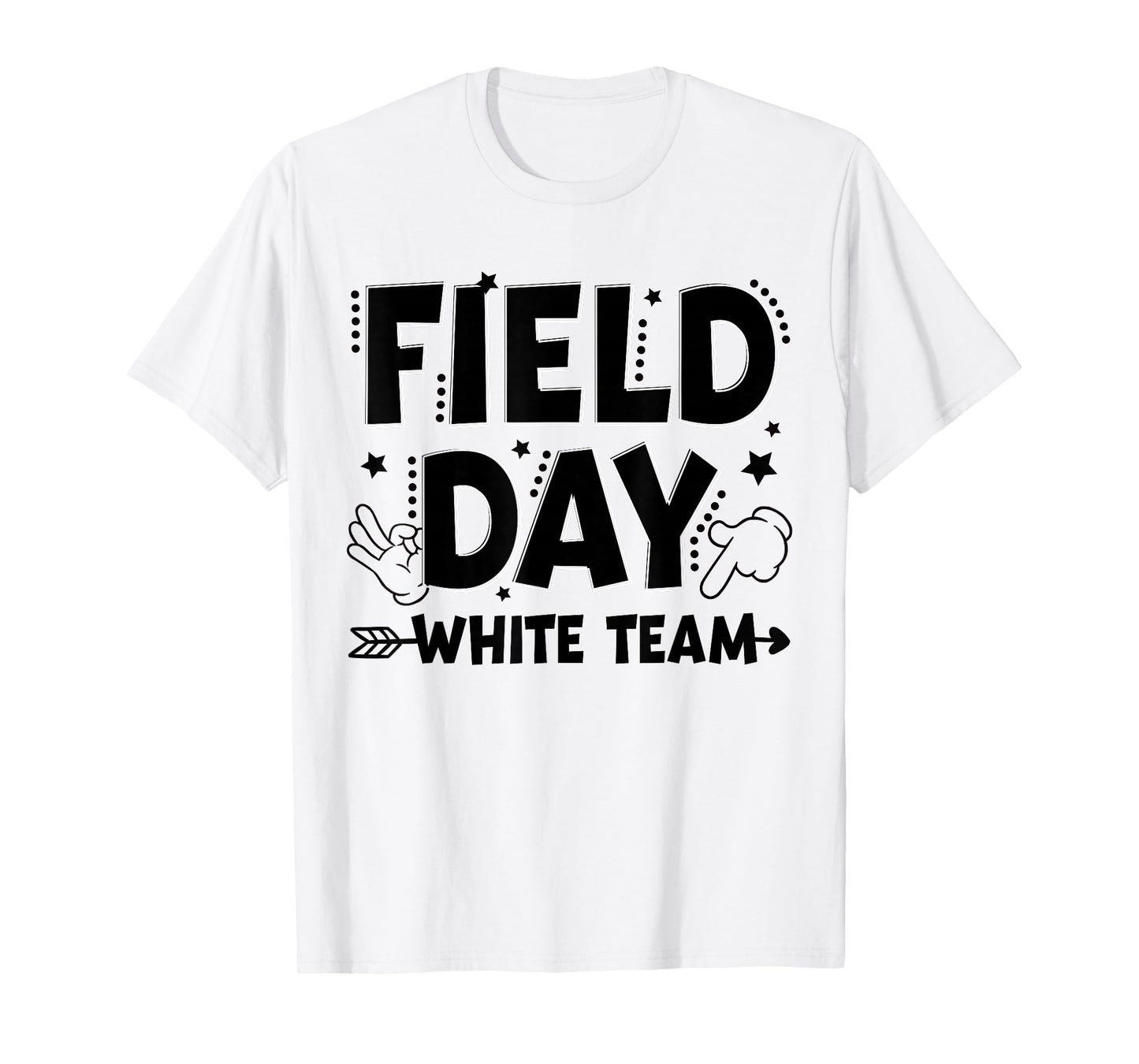White Team Field Day Color Game Competition Men Women Kid T-Shirt