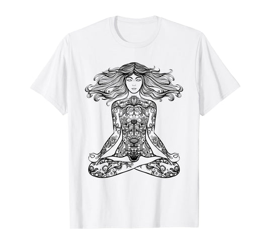 Zen Meditation T Shirt Cute Yoga Clothes Gifts For Women Men T-Shirt
