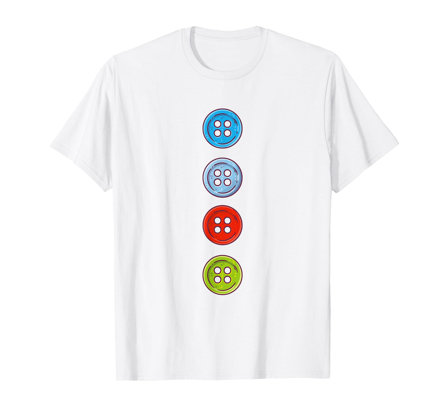 Four Groovy Buttons Blue Cat Funny Halloween Costume Kids T-Shirt