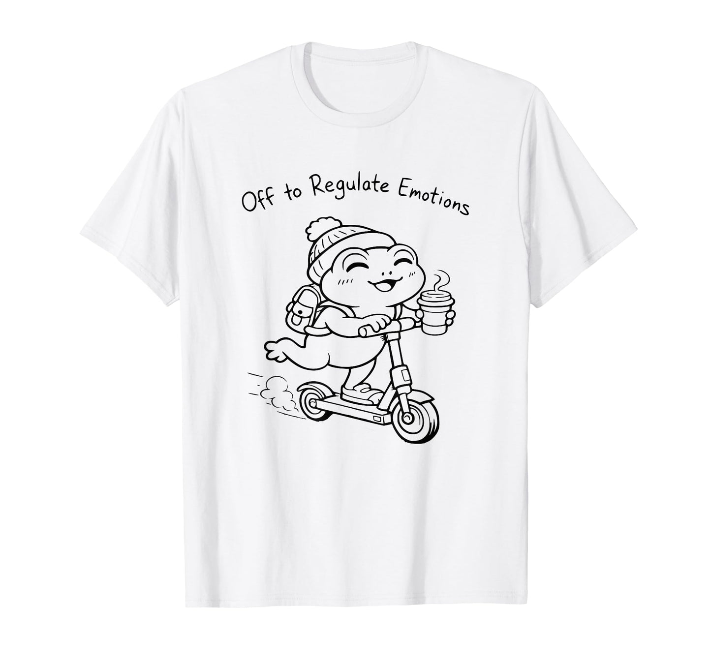Funny Frog Mental Health Counselor Off to Regulate Emotions T-Shirt