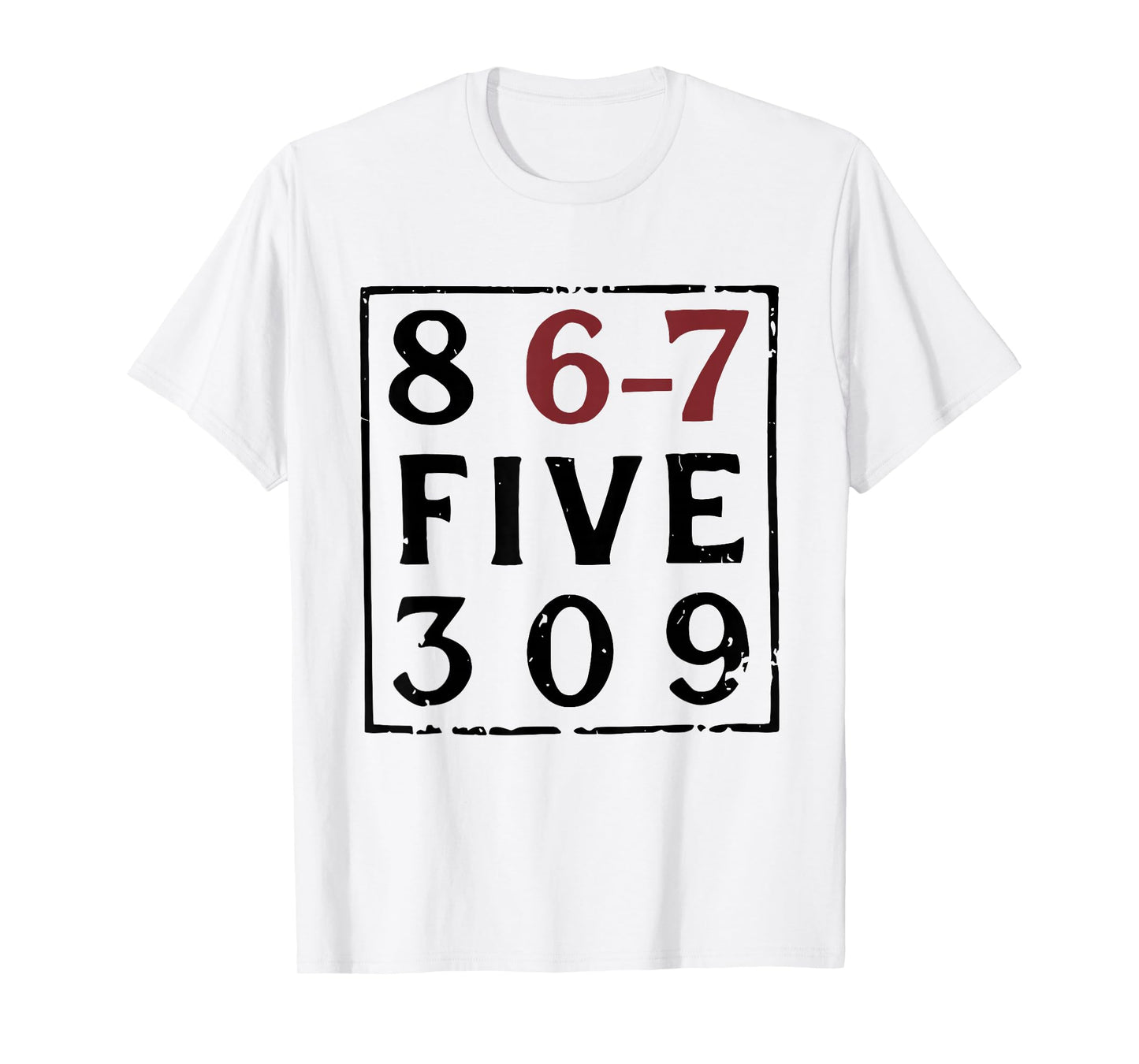 Vintage 80's Music 86-75309 Jenny 8675309 Six Seven 67 Meme T-Shirt