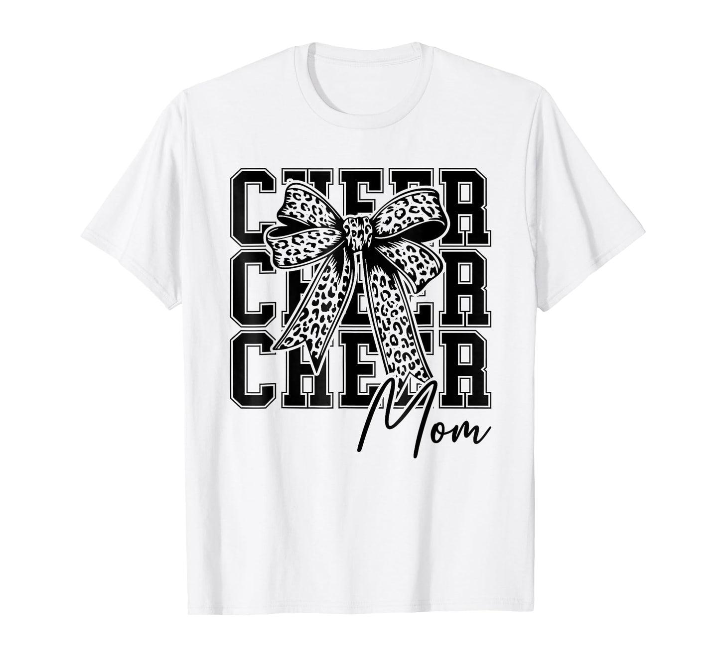 Cheer Mom Cheerleader Mom Cheer Mama Biggest Fan Mothers Day T-Shirt