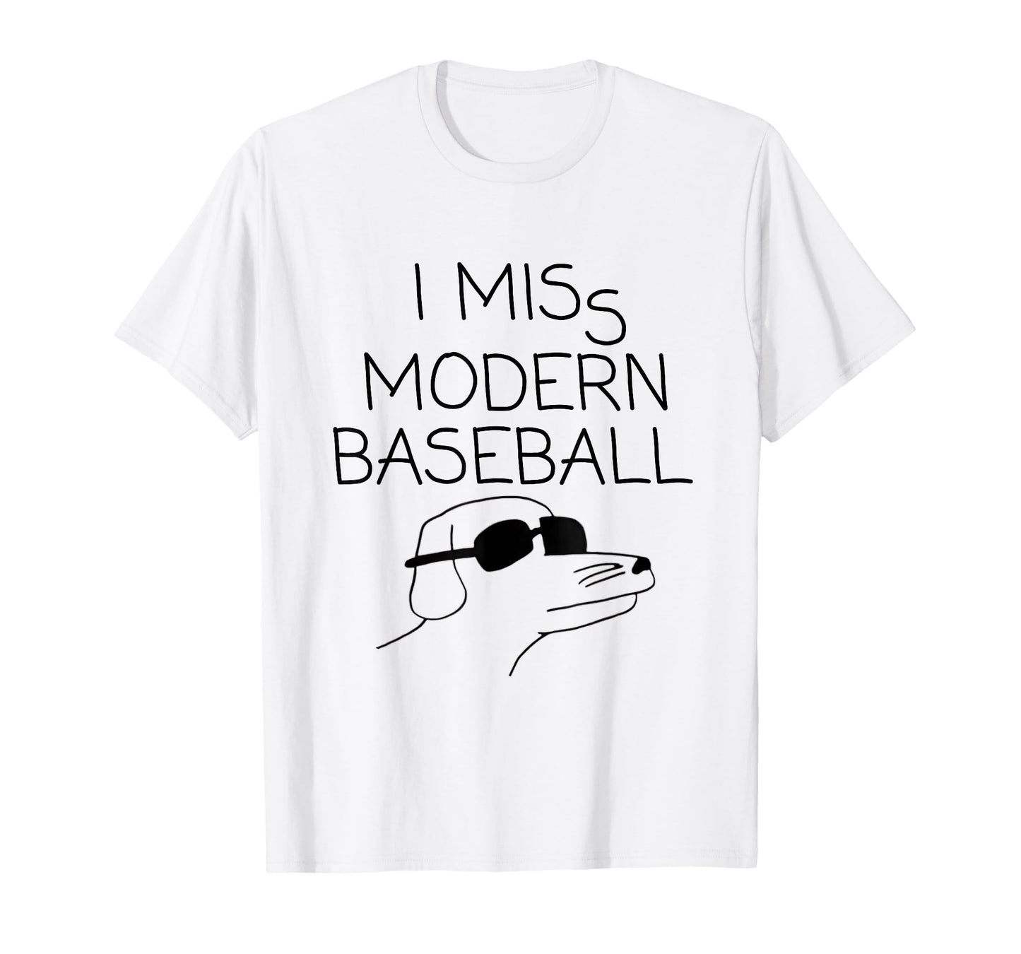 I Miss Modern Baseball Vintage Funny Baseball Meme Tee T-Shirt