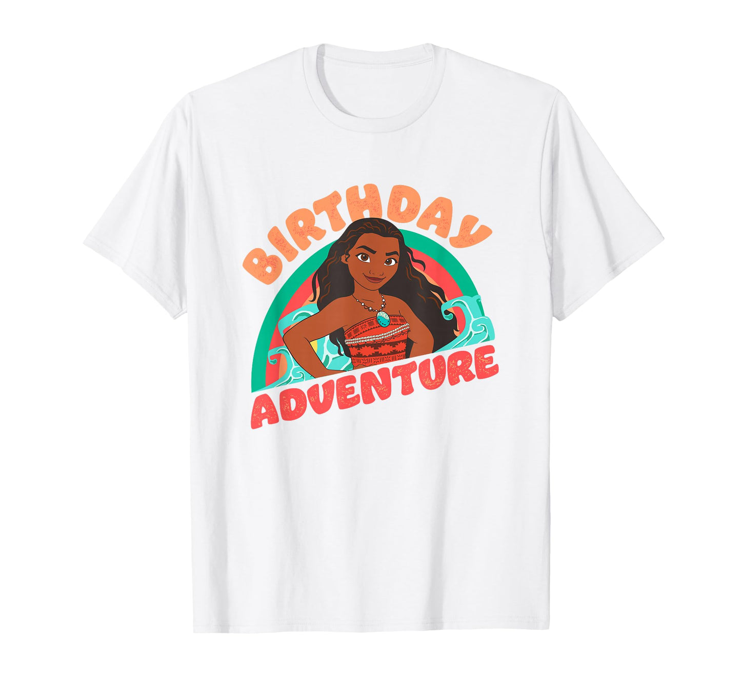 Disney Moana Brave Moana Birthday Adventure Big Chest Logo T-Shirt