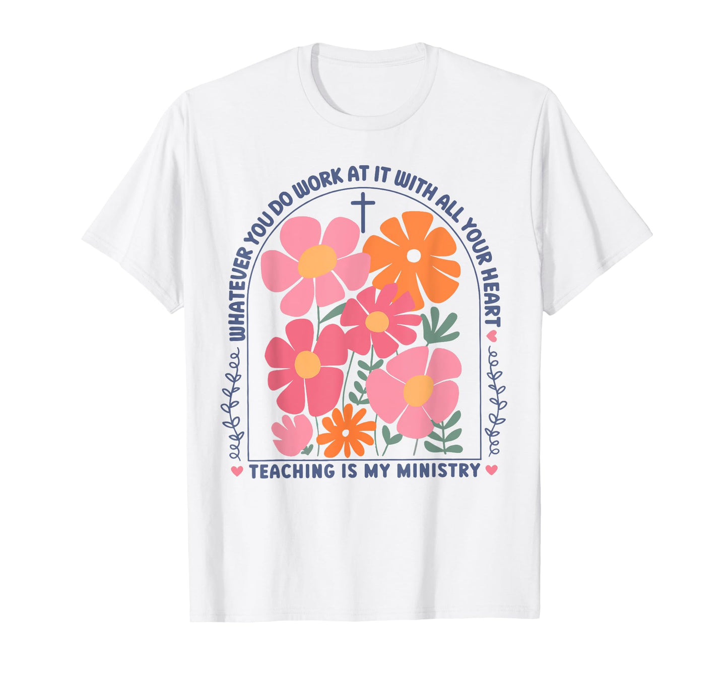 Teaching is My Ministry God Christian Teacher Back to School T-Shirt