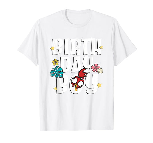 Disney Moana Birthday Boy Cute Hei Hei Big Chest Text Logo T-Shirt