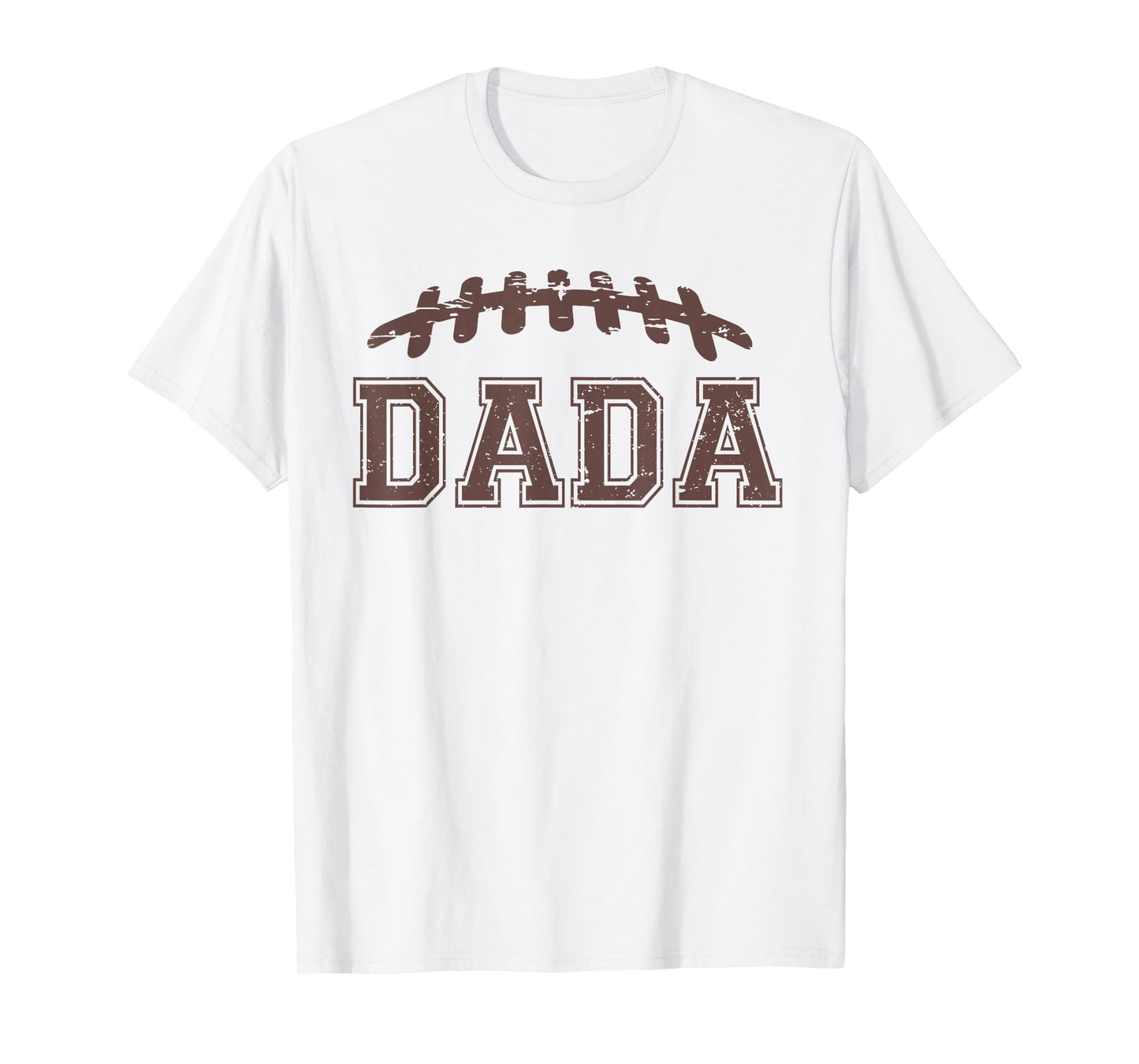 Dada of The 1 Year Old Football 1st Year Down Birthday Boy T-Shirt