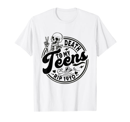 Funny Death To My Teens R.I.P Turning Twenties 20th Birthday T-Shirt